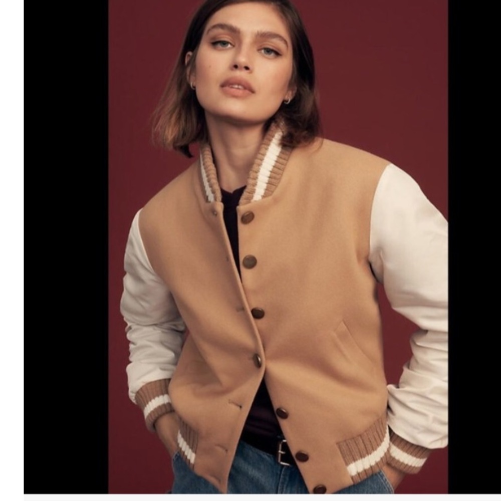 Anthropologie DOLAN Varsity Bomber Jacket NWOT